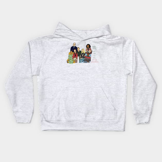 Community - Regionals Kids Hoodie by JennyGreneIllustration